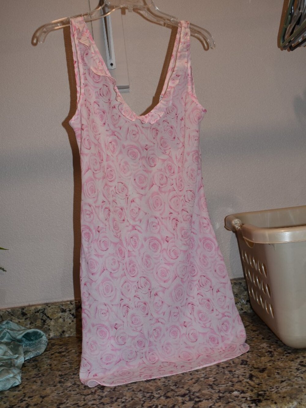 Secret Treasures Pink Floral Nightgown Size M